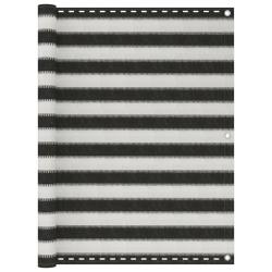 &Eacute;cran de balcon PEHD 120x600 cm Anthracite et blanc