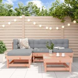 Salon de jardin 5 pcs bois massif douglas