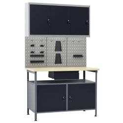 &Eacute;tabli avec 3 panneaux muraux et 1 armoire