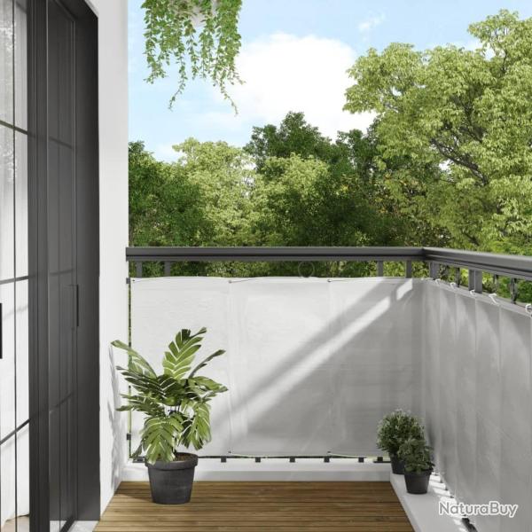 �cran de balcon gris clair 90x600 cm 100% polyester oxford