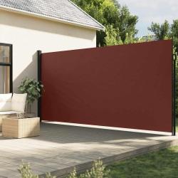 Auvent lat&eacute;ral r&eacute;tractable marron 200x600 cm