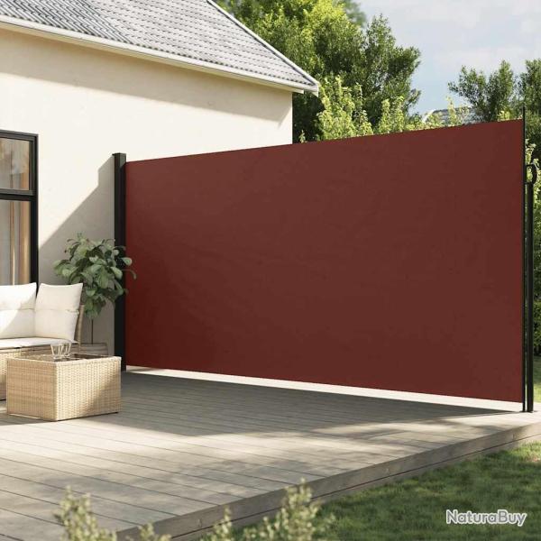 Auvent lat�ral r�tractable marron 200x600 cm