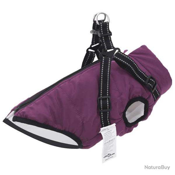 Manteau pour chiens avec harnais imperm�able r�fl�chissant L24