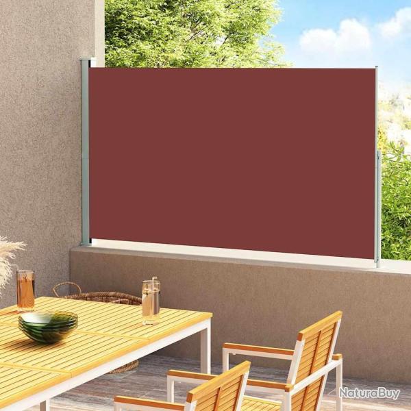 Auvent lat�ral r�tractable de patio 180x300 cm Marron