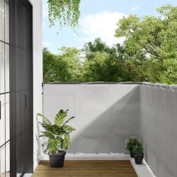&Eacute;cran de balcon gris clair 120x600 cm 100% polyester oxford