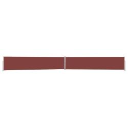 Auvent lat&eacute;ral r&eacute;tractable de patio 140x1200 cm Marron