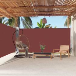 Auvent lat&eacute;ral r&eacute;tractable Marron 180x600 cm