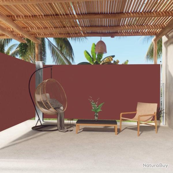 Auvent lat�ral r�tractable Marron 180x600 cm