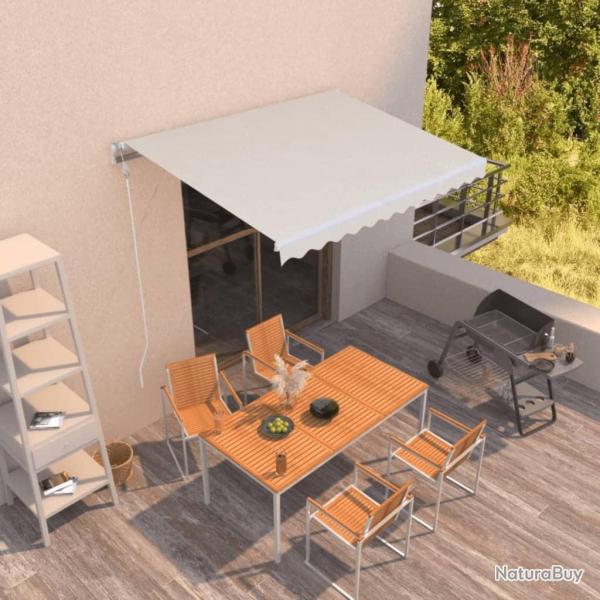 Auvent r�tractable automatique 350x250 cm Cr�me