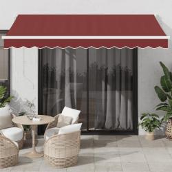 Auvent manuel r&eacute;tractable bordeaux 350x250 cm