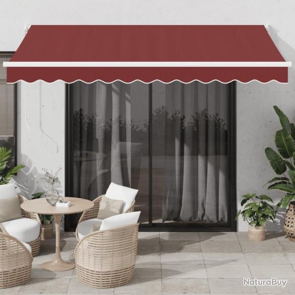 Auvent manuel r�tractable bordeaux 350x250 cm