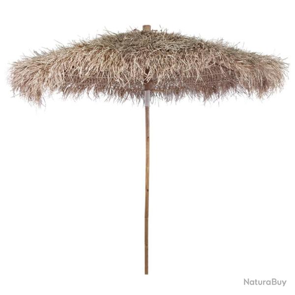 Parasol en bambou avec toit en feuille de bananier 210 cm