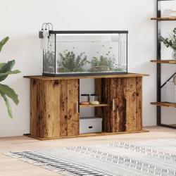 Support pour aquarium vieux bois 121x41x58 cm bois d'ing&eacute;nierie