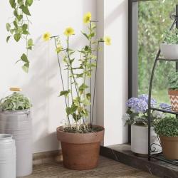 Piquets pour plantes de jardin 20 pcs vert fonc&eacute; 40 cm acier