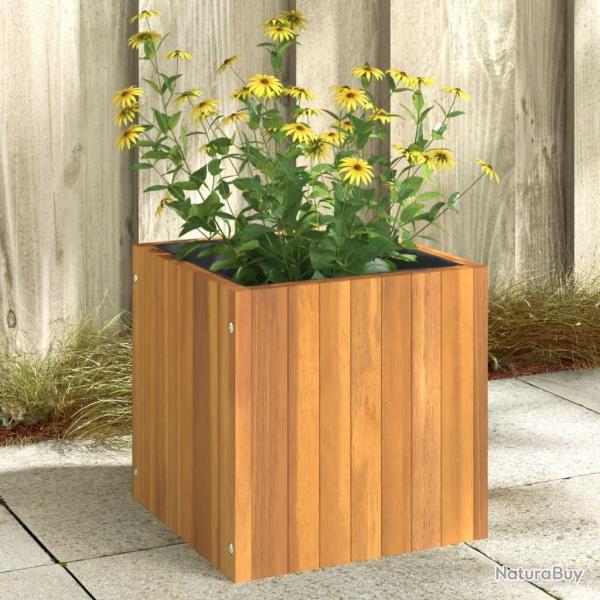 Jardini�re 35x35x35 cm bois massif d'acacia