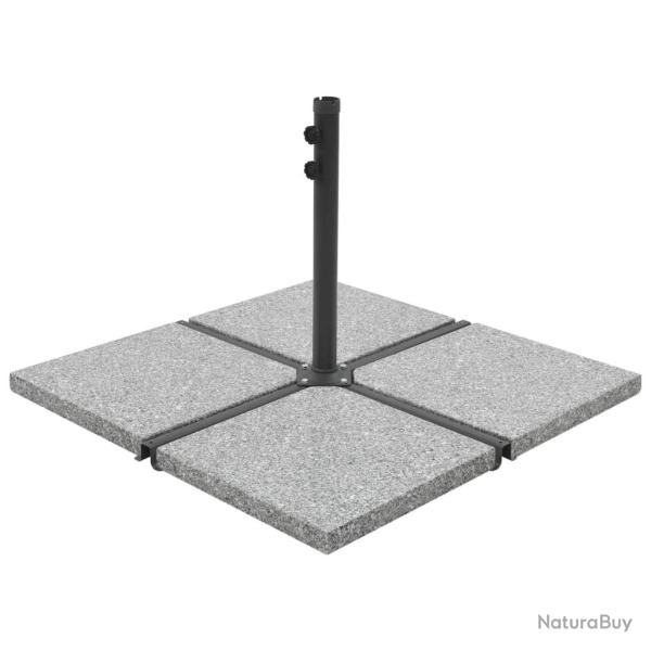 Plaque de poids carr�e pour parasol Granit 25 kg Gris