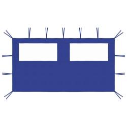 Paroi lat&eacute;rale de belv&eacute;d&egrave;re avec fen&ecirc;tres 4x2 m Bleu