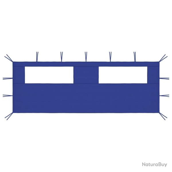 Paroi lat�rale de belv�d�re avec fen�tres 6x2 m Bleu