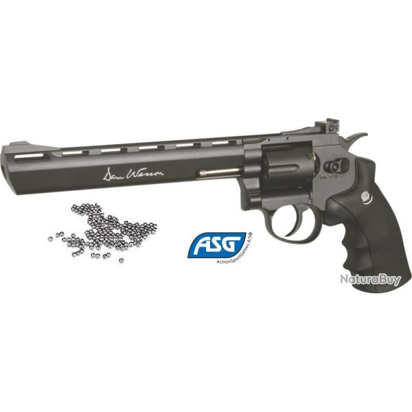 Revolver GNB DAN WESSON 8'' Gris Bronze Mat   * Cal 4.5 Bille Acier