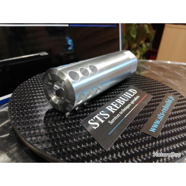 Frein de bouche / cache flamme 1/2 x 20 UNF 80mm