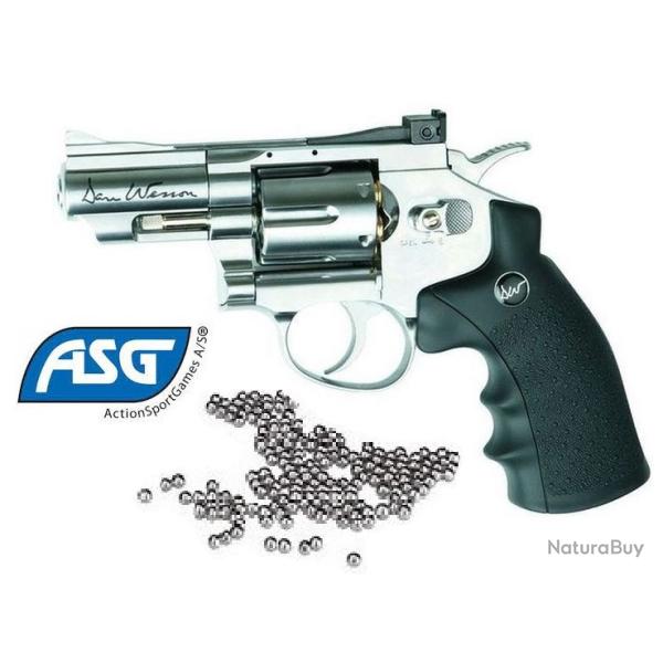 Revolver GNB DAN WESSON 2.5'' Silver  * Cal 4.5 Bille Acier