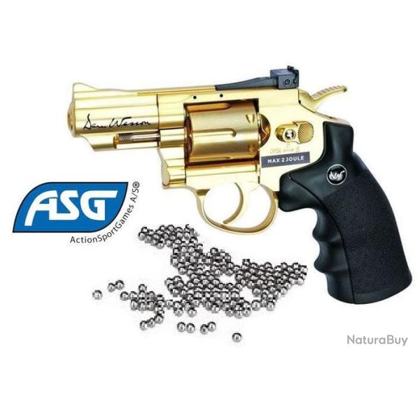 Revolver GNB DAN WESSON 2.5'' Gold  * Cal 4.5 Bille Acier