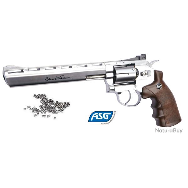 Revolver GNB DAN WESSON 8'' Chrome   * Cal 4.5 Bille Acier