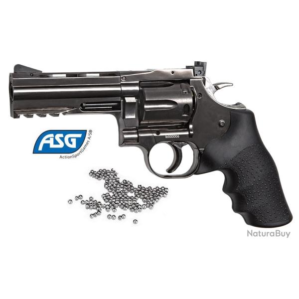 Revolver GNB DAN WESSON DW715  4'' Steel Grey / Cal 4.5 Bille Acier