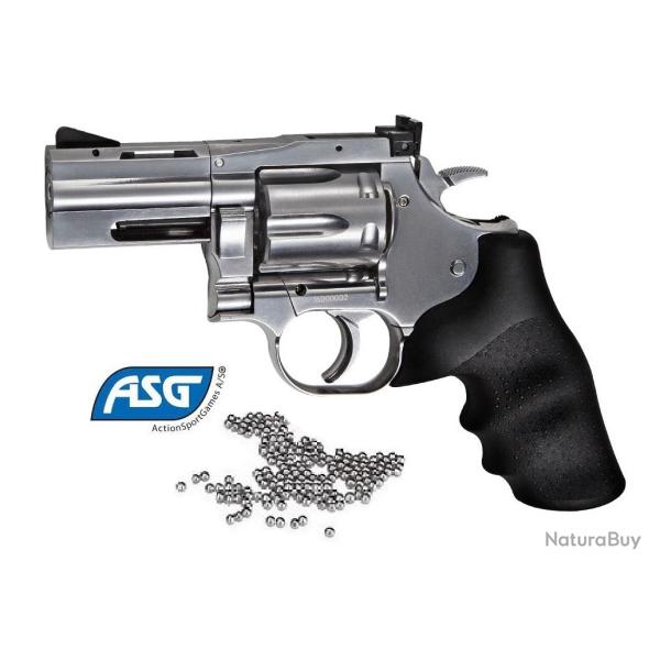Revolver GNB DAN WESSON DW715  2.5'' Silver / Cal 4.5 Bille Acier