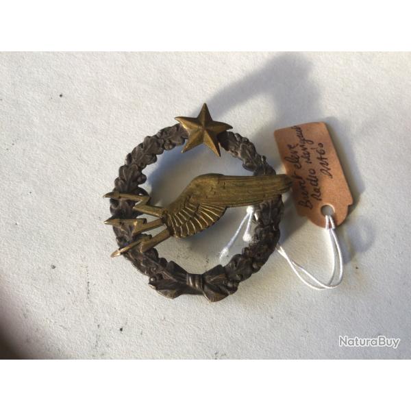 VENDU PAR LE-CUIRASSIER INSIGNE BREVET LEV RADIO NAVIGANT DRAGO