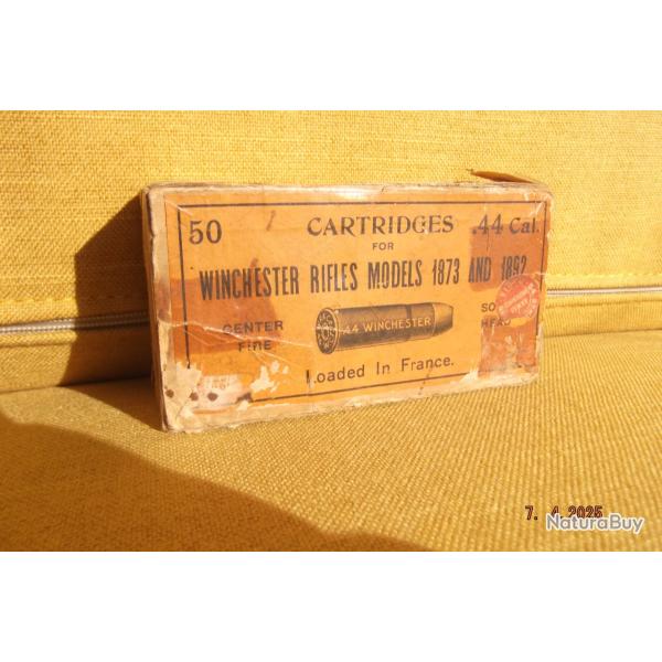 boite vide munitions ANTIQUE  winchester 1873 / 1892 calibre 44
