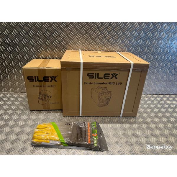 poste � souder mig mag igbt inverter 160A Silex + cagoule de soudure + gants neuf