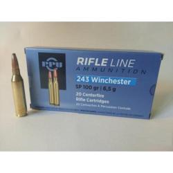 Cartouches PPU Calibre 243 Winchester SP 100 grs - Boite de 20 unit&eacute;s