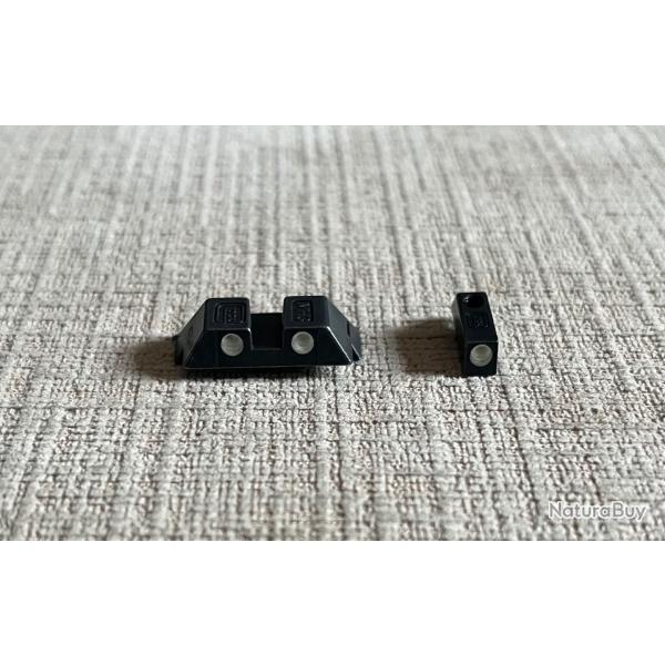 Guidon et hausse Glock tritium