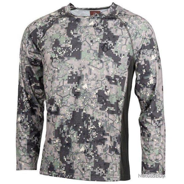 Tee shirt manches longues Spandex camo digital SOMLYS