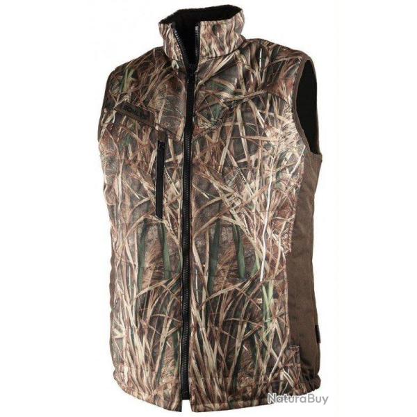 Gilet de chasse r�versible Multi-Hunt camo roseaux SOMLYS-L