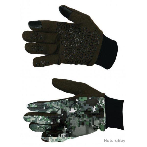 Gants spandex camo pixel vert SOMLYS