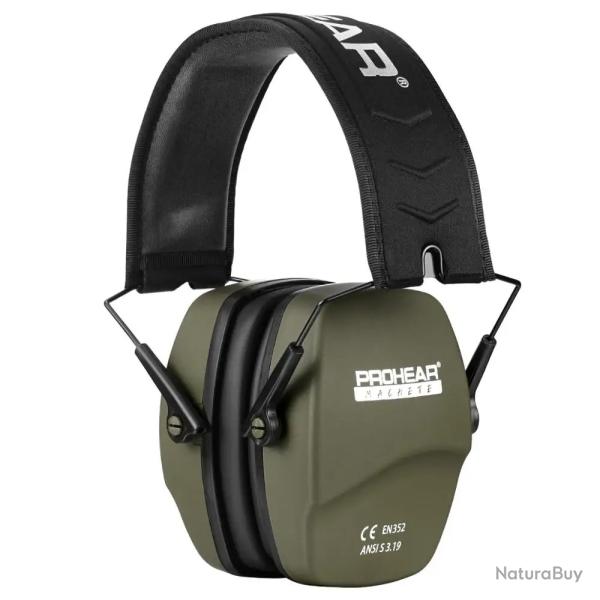 Casque antibruit Zohan Prohear - LIVRAISON GRATUITE - Vert