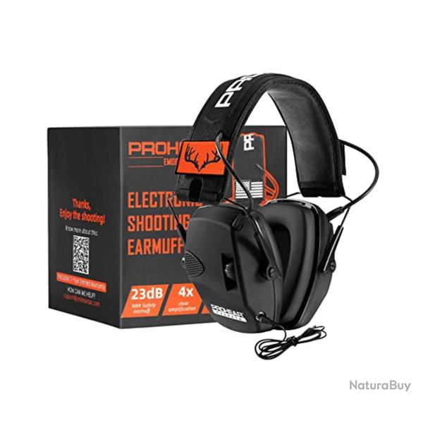 Casque de tir �lectronique Zohan Prohear NRR 23dB - LIVRAISON GRATUITE