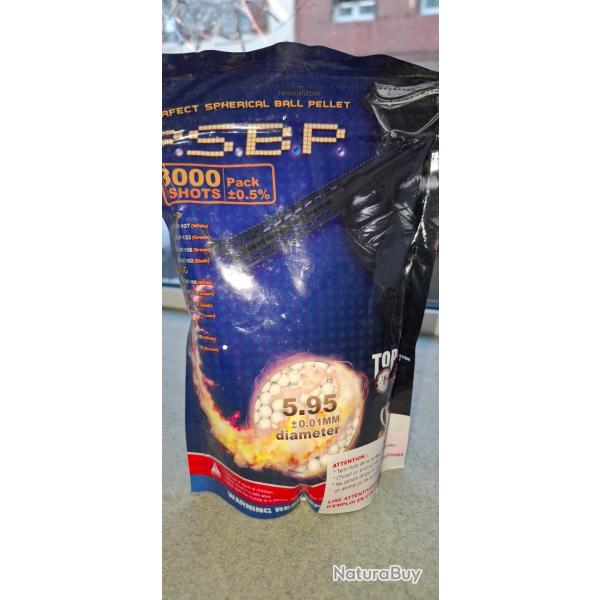 Bille airsoft 6mm 0,20gr G&G x3000