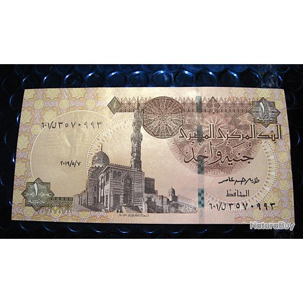 Egypte billet de one pound neuf 'temple A.Simbel) 1979-2016
