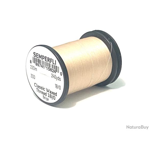 fil montage mouche semperfli classic 18/0 beige
