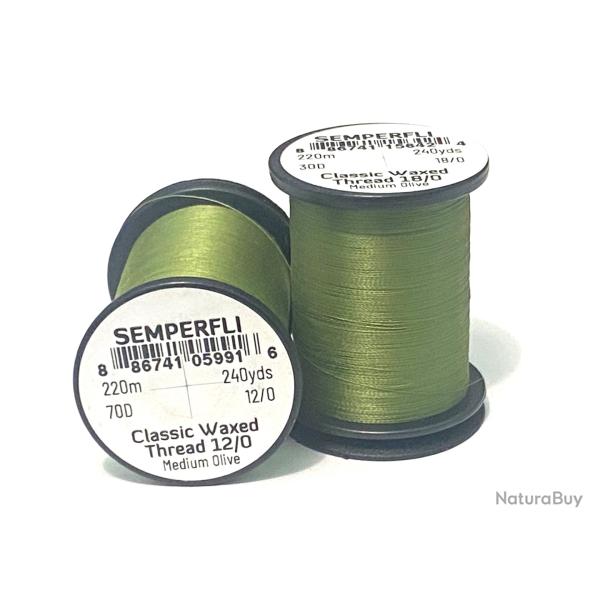 fil montage mouche semperfli classic 12/0 olive