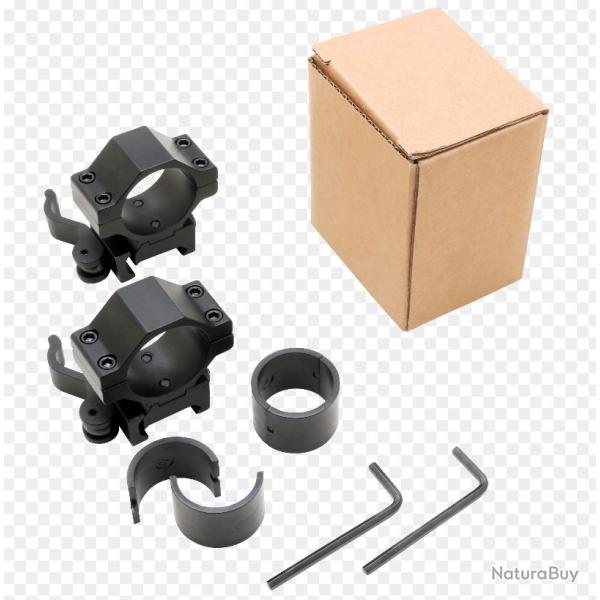 Colliers bas TIROPTIC TD630 30mm  et 25,4mm