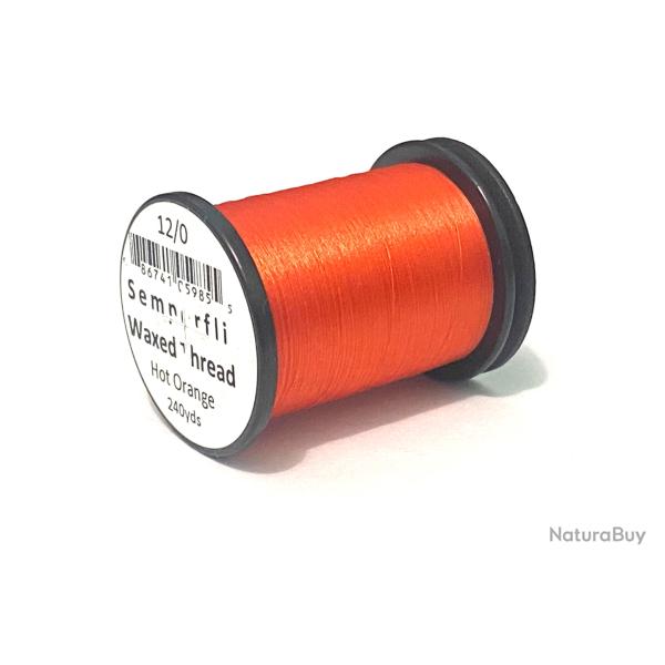 fil montage mouche semperfli classic 12/0 hot orange