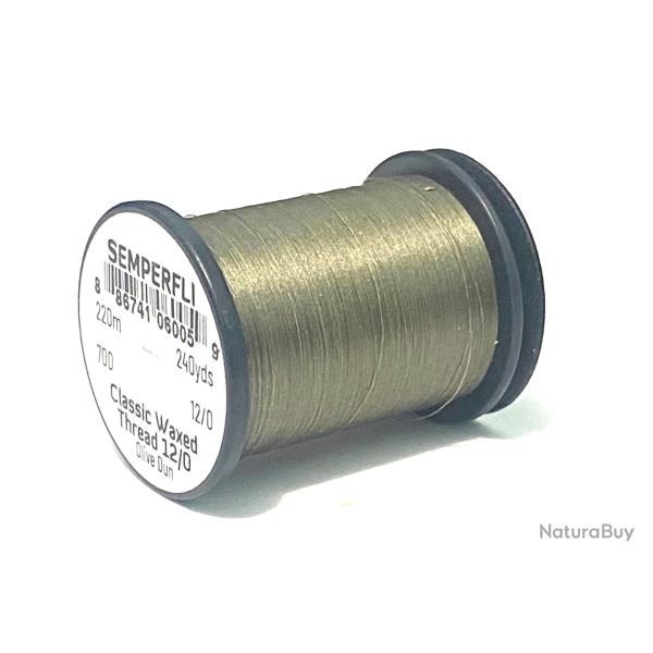 fil montage mouche semperfli classic 12/0 olive dun