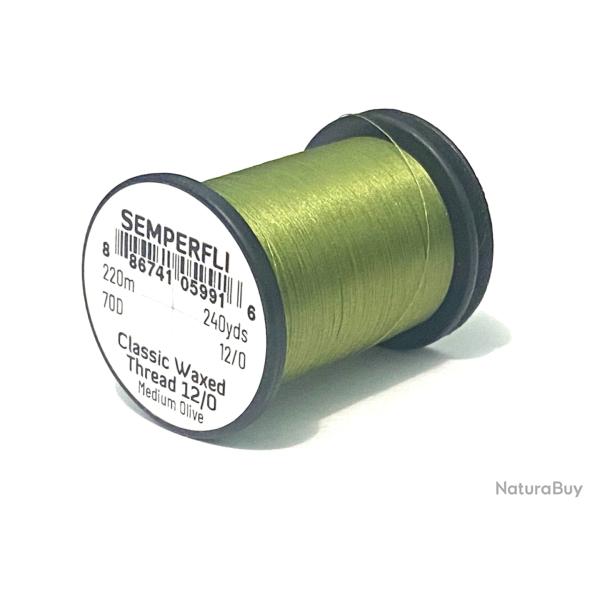 fil montage mouche semperfli classic 12/0 pale olive