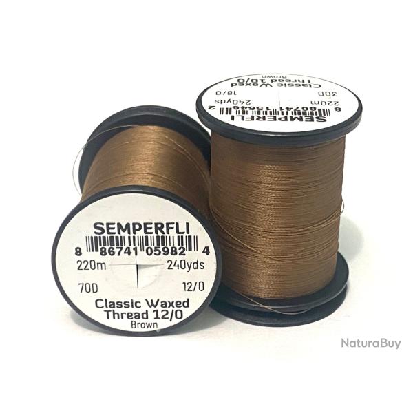 fil montage mouche semperfli classic 12/0 gris