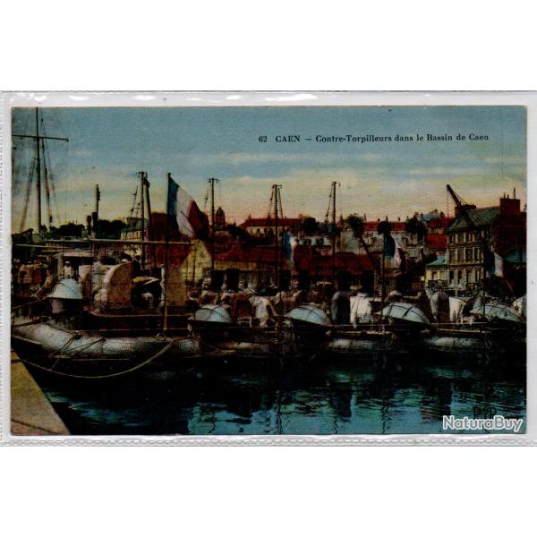 CPA -Marine Militaire - CAEN - Contre -Torpilleurs dans le bassin de Caen N�1305