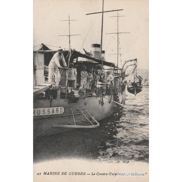 CPA -Marine DE GUERRE-La Contre-Torpilleure"HUSSARD N�096